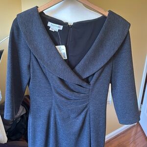 Kay Unger dress, charcoal color size 10 brand new with tags.